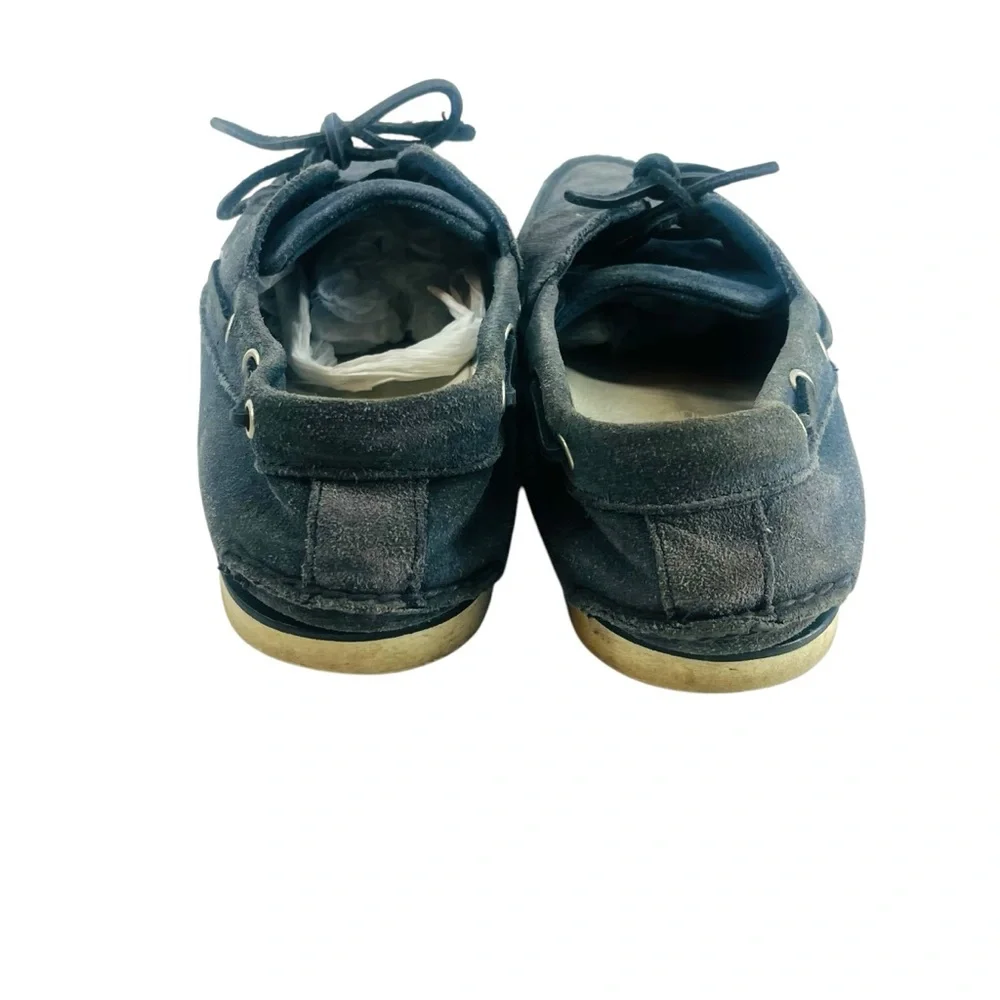 Timberland Men’s Blue Leather Boat Shoes Size 11